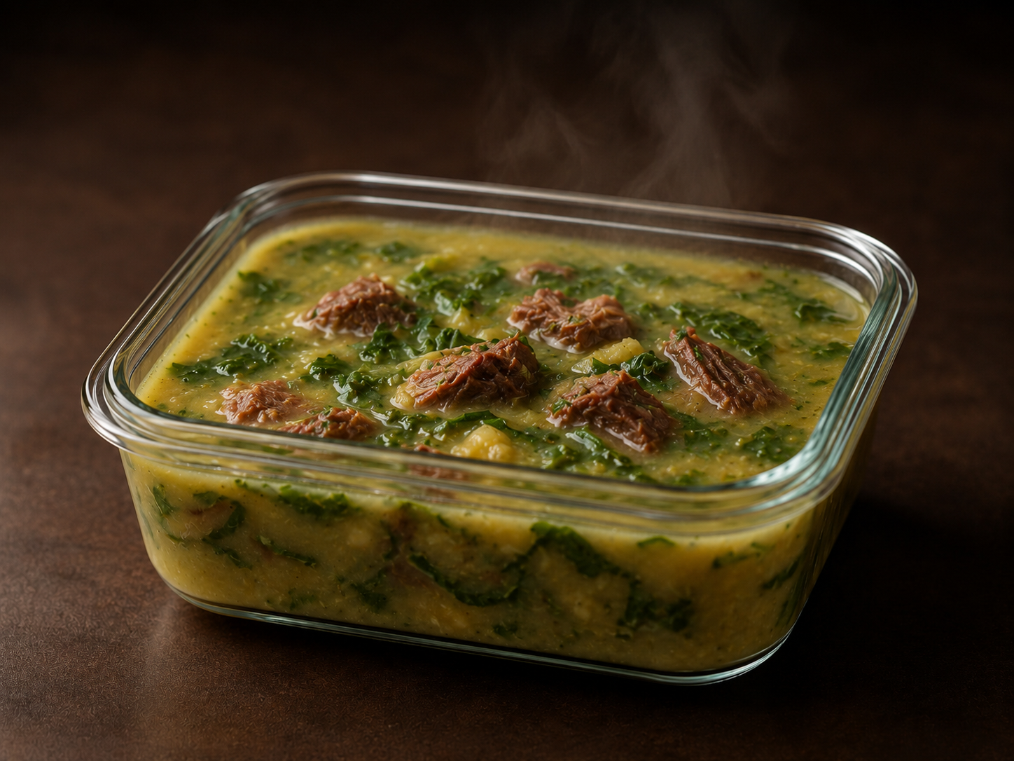 Caldo verde com músculo
